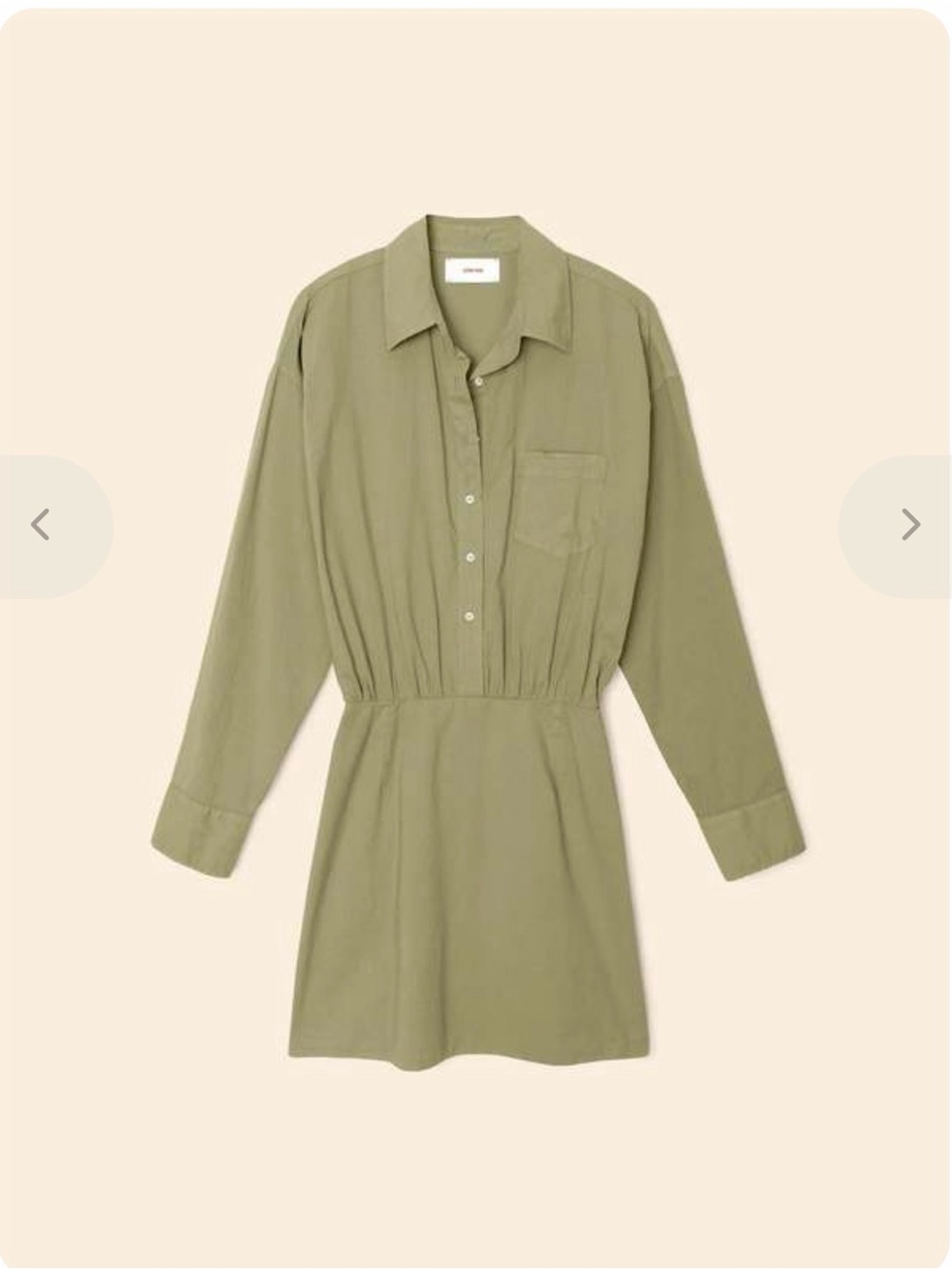 NWT XiRENA Loulou Dress Dark Seagrass Olive Green Size L